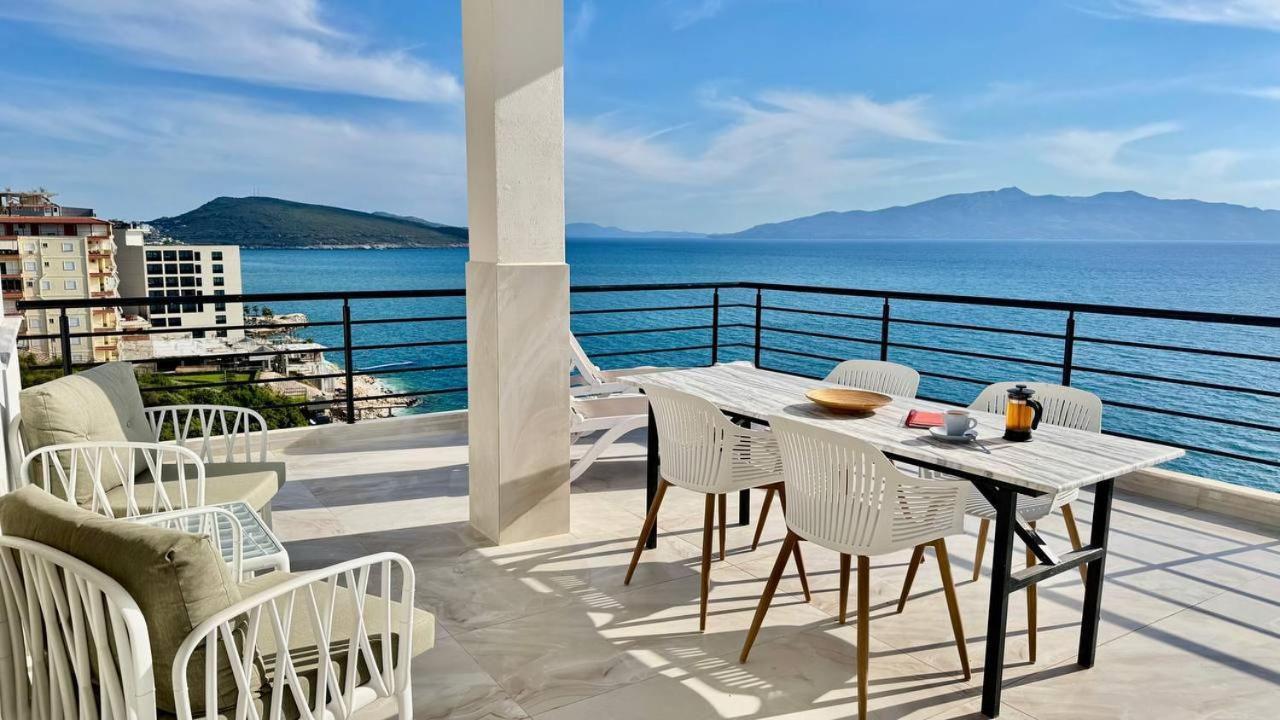 Appartamento Viola Sea View Penthouse Sarandë Esterno foto